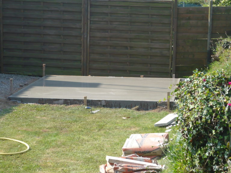 chantier pour dalle abris de jardin 2 - Accueil - Quimper Brest